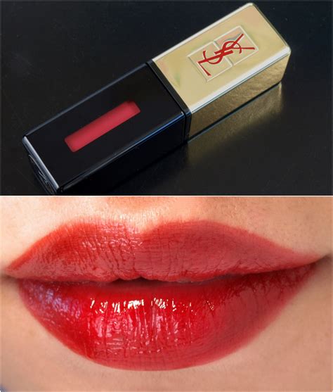 ysl glossy stain lip 218 swatch|ysl lip stain 412.